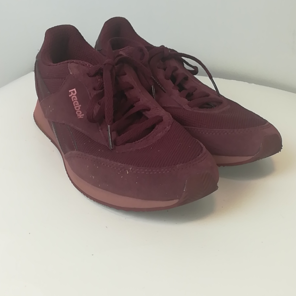 Reebok Lace Up Athletic Shoes Burgundy Size 7